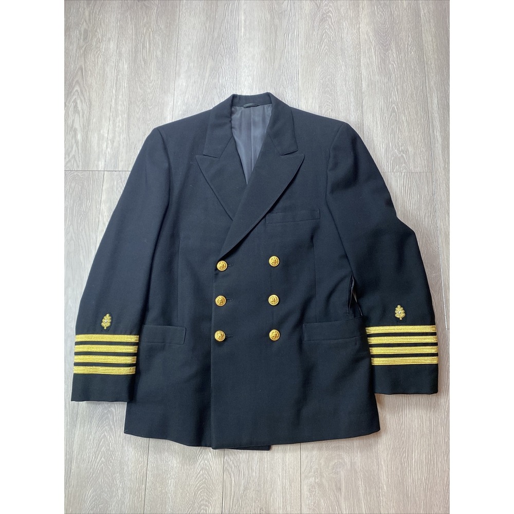 Vtg 60s Vietnam War US Navy Officer Coat Jacket Jacob Reeds Sons 1969 Rare
